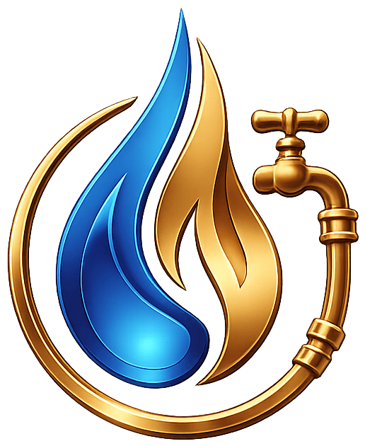 One Solution — Plumbing & Heating 3D logo emblem